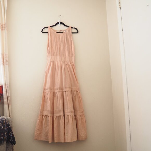 Pampelone Perle Cotton Sleeveless Midi Dress sz S - Picture 6 of 12